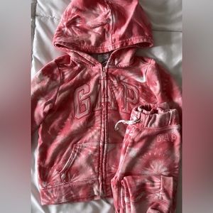 GAP Tracksuit Pink Tie Dye 5